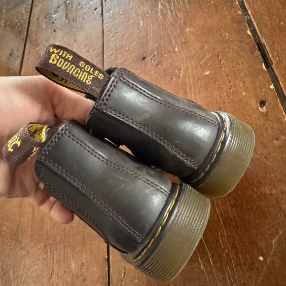 Dr. Martens Kids Brown Boots - Picture 4 of 5